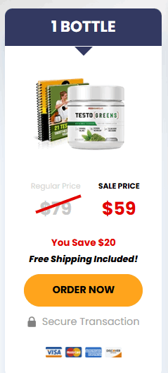 Order TestoGreens 1 bottle