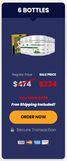 Order TestoGreens 6 bottles